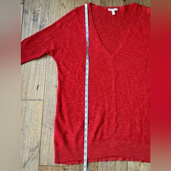 Eileen Fisher Organic Linen Cotton Blend V-Neck Tunic Top size Small - Picture 10 of 10